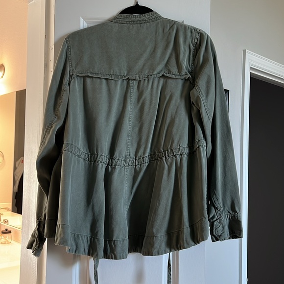 Hunter green cinch waist jacket - Picture 2 of 2